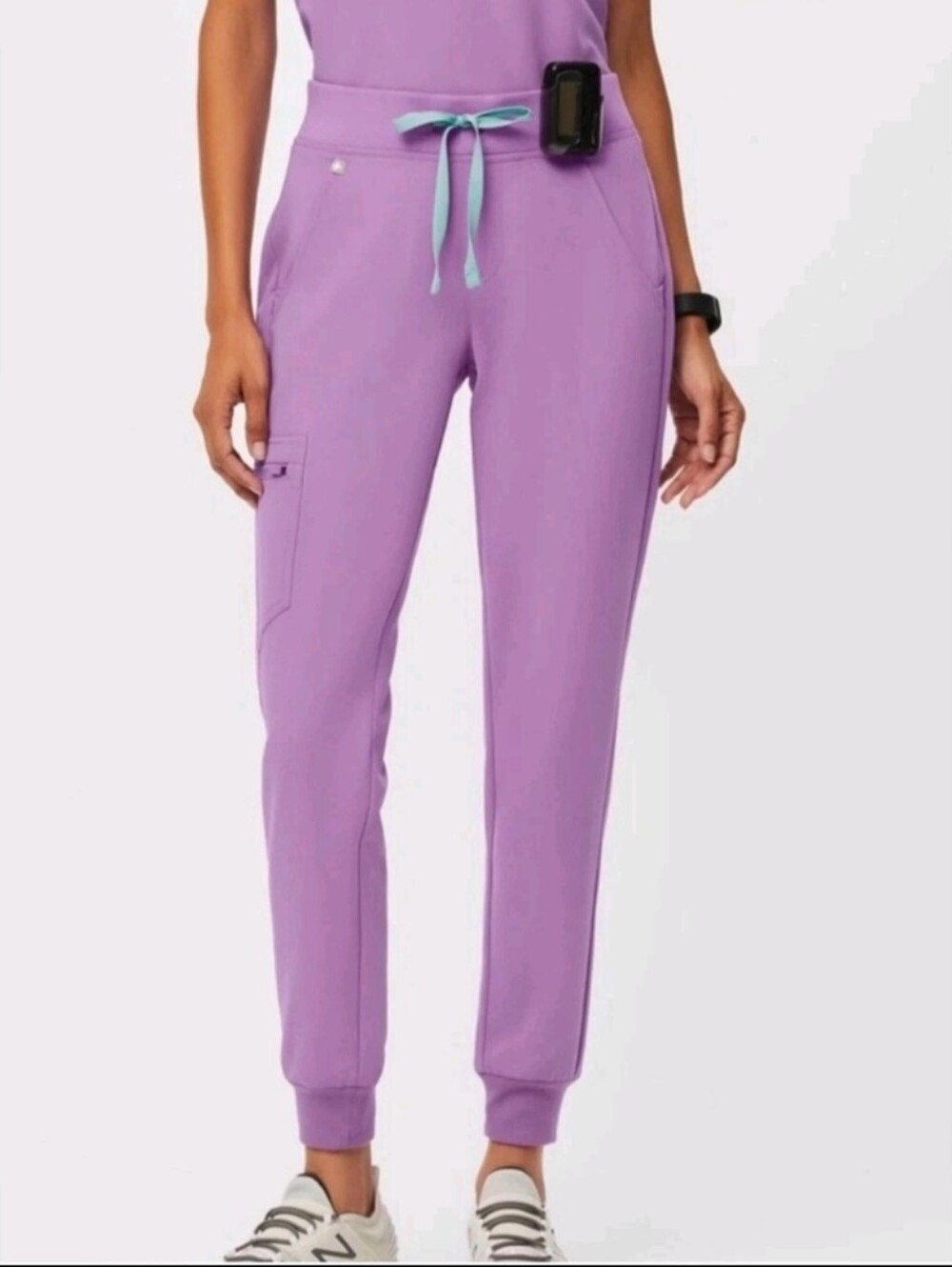 Figs Zamora Jogger Scrub Pants Women's XL Lilac Dawn Purple Stretch Uniform